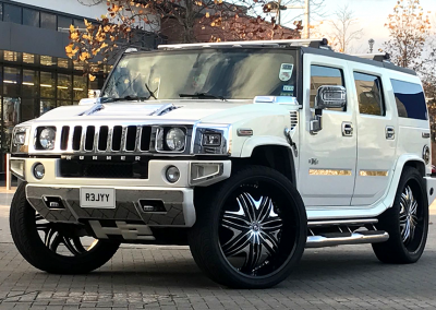 Promotional Hummer hire white
